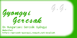 gyongyi gercsak business card